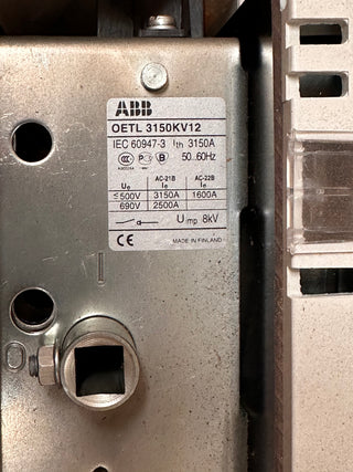 ABB Switch-Disconnector OETL3150KV12/ 1SCA022290R3390