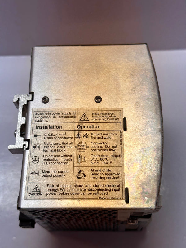 PULS Power Supply for Single Phase system with Passive PFC-inductor SL10.105