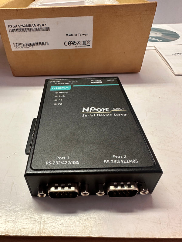 MOXA NPort 5250A Series 2 port Device Server, NPort 5250A/SAA V1.0.1