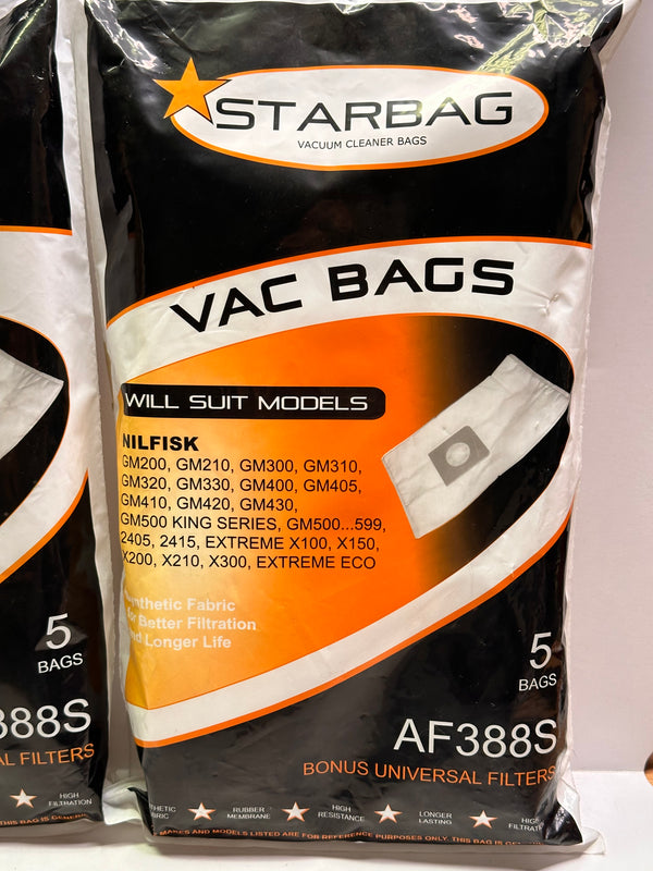 Starbag AF388s Vacuum Bag 5pk, Nilfisk 200