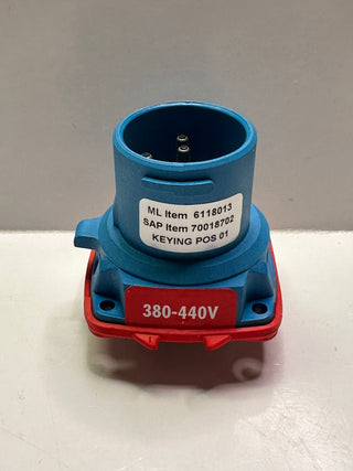 Marechal 6118013 DSN1 Appliance Inlet, Poly Blue 20A