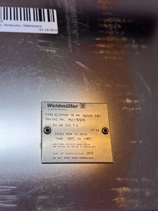 WEIDMULLER Klippon TB MH 262615 S4E1 SS Enclosure