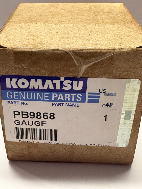 KOMATSU PB9868 Hydraulic Oil Temp Gauge 14V