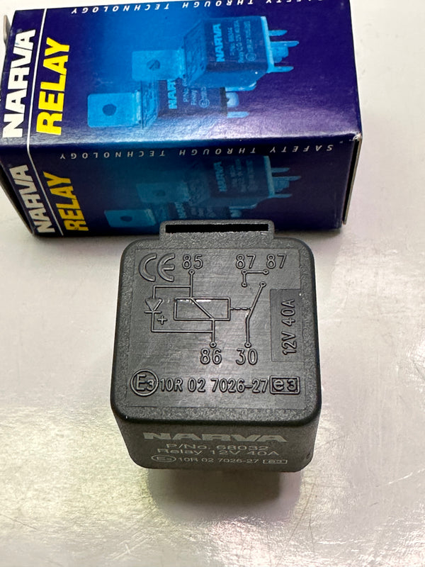 Narva 68032 12V 40A Normally Open 5 Pin Relay with Diode