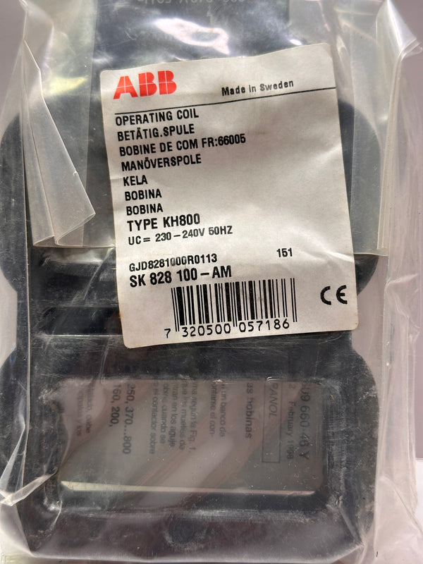 ABB KH800 230-240V 50Hz Operating Coil SK828100-AM