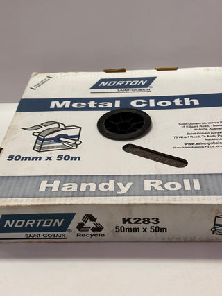 NORTON Handy Roll 66623320805 Metal Sanding Cloth 50mm x 50M, P100