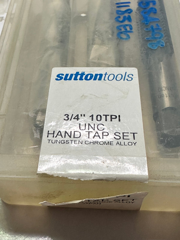 Sutton M2191905 UNC 3/4-10 Hand Tap Set