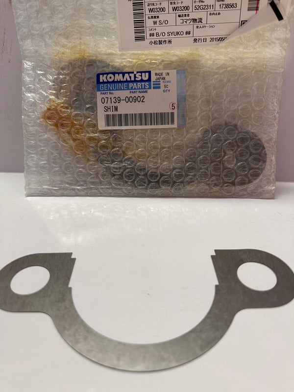 KOMATSU 07139-00902 Shim, PK of 6pce