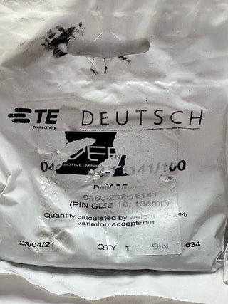 Deutsch 0460-202-16141 Nickel Pins Size 16 Bag of 100