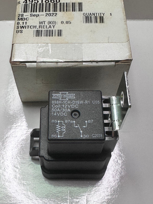 Cummins 4951860 Genuine Relay Switch 898H-1CH-D1SW-R1-U05-12VDC