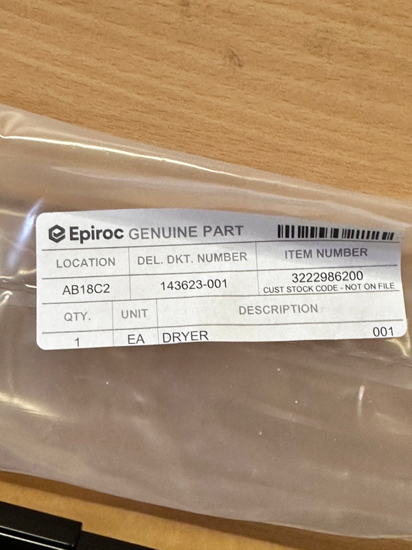 Epiroc 3222986200 Parallel Wiper Arm DOGA 1281204GA04 900mm