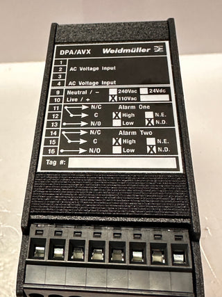 Weidmuller DPAAVX Two-channel modules for alarm monitoring