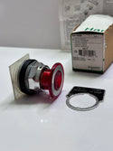 Schneider 9001K RSR Head for push button, Harmony 9001K, metal, mushroom 41mm, red, 30mm, 2 positions, push pull