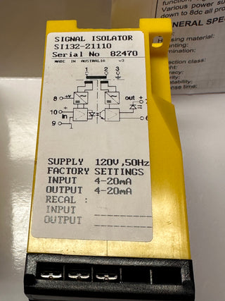 A.P.C.S. SI132-21110 Signal Isolator