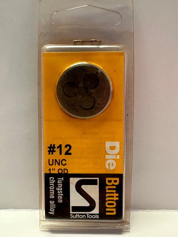 SUTTON #12 UNC 1" OD Button Die