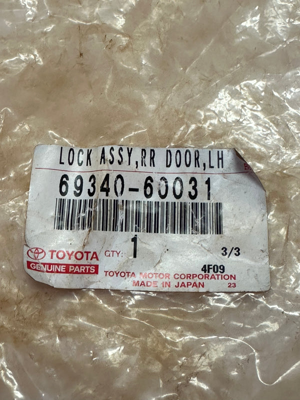 TOYOTA 69340-600031 Genuine Rear Door Lock LH