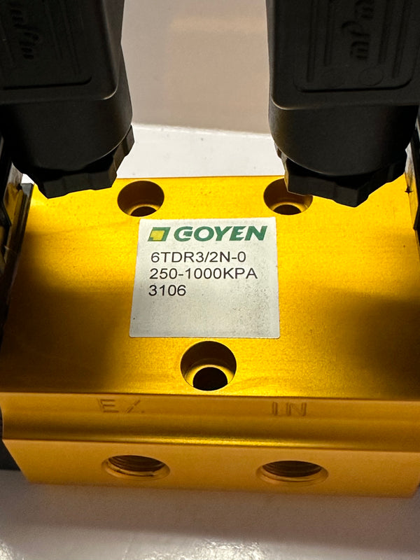 GOYEN 6TDR3/2N-7093 3 Port Dual Solenoid Pilot Air Valve 110V