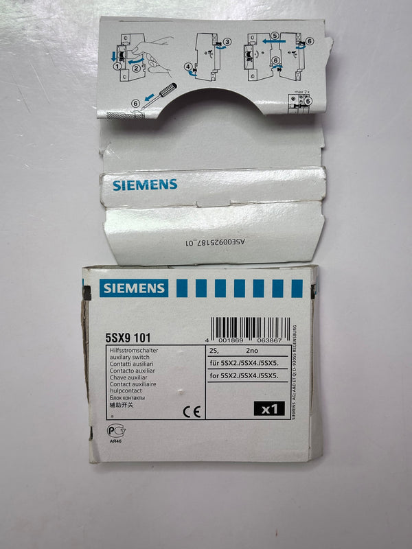 Siemens 5SX9101 Auxiliary Current Switch