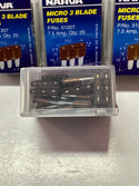 NARVA 7.5 Amp Micro 3 Blade Fuses 51207 (Brown) Box of 25