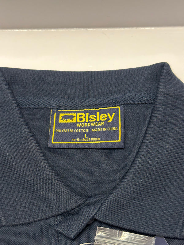 BISLEY Short Sleeved Polo Shirt (Navy) BK1288-BTOE, SIZE L