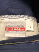 HARD YAKKA Cotton Drill Trousers (NAVY) LDS Size 16