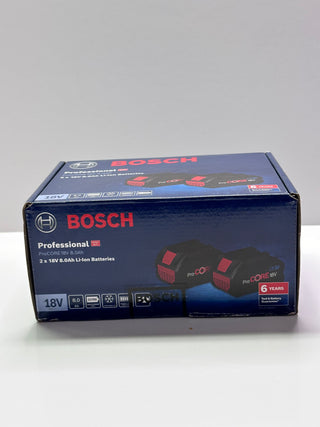 Bosch Procore 18V, 8.0AH Professional Battery pack, Box of 2 	0615990M2E