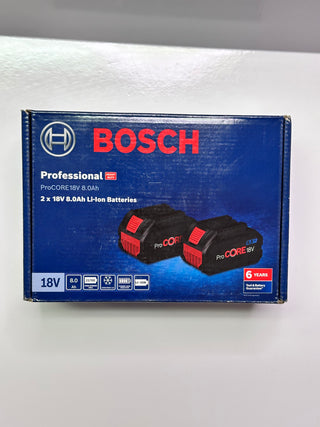 Bosch Procore 18V, 8.0AH Professional Battery pack, Box of 2 	0615990M2E