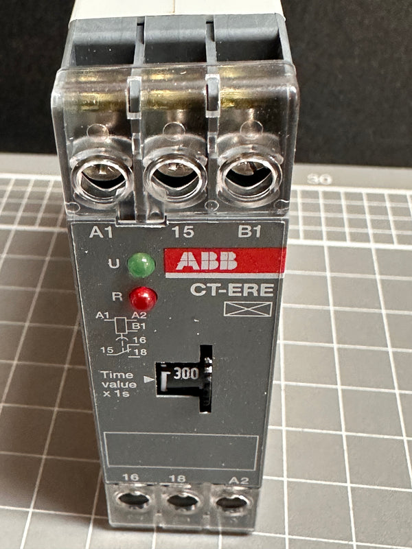 ABB CT-ERE Din Rail Single Function Timer Relay 1SVR550107R2100 (on delay)