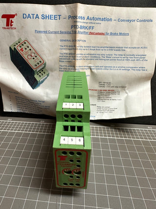 TRANSTECH Powered Current Sensing Trip Amplifier PTD-BRK/FF