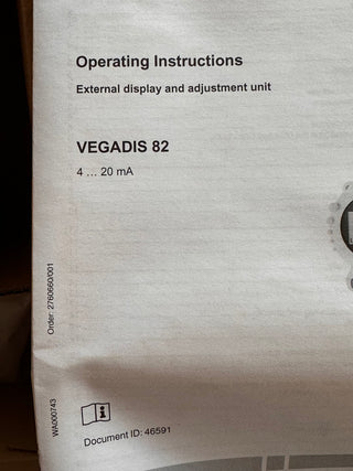 VEGADIS 82 Eternal display and Adjustment Unit