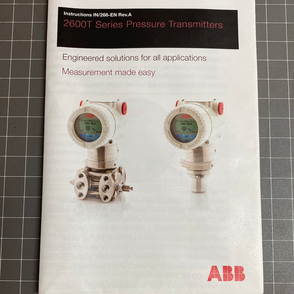 ABB 266DRH 2600T Series Differential Pressure Transmitter 266DRHHSRRSB1 L1B4N4H4