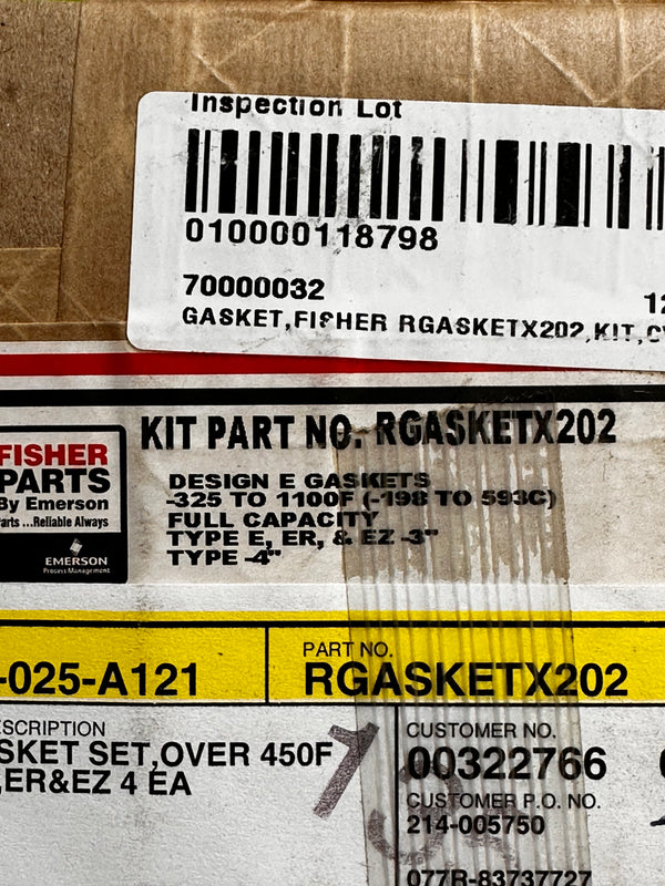 FISHER RGASKETX202 Gasket Set