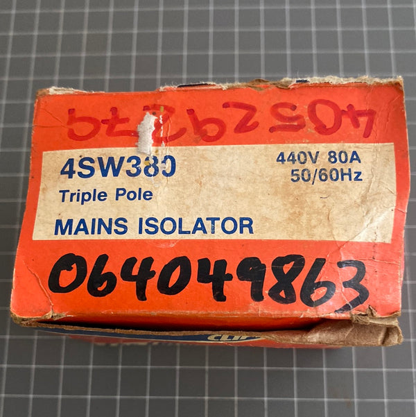 Clipsal 4SW380 80A Mains Isolator