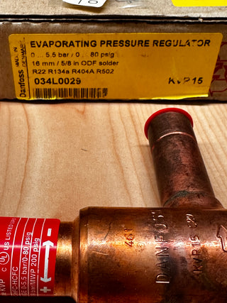 DANFOSS Refrigerant Evaporating Press. Valve 034L0029