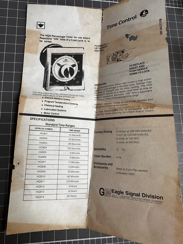 Eagle Signal HQ9 Cycle Flex Percentage Timer