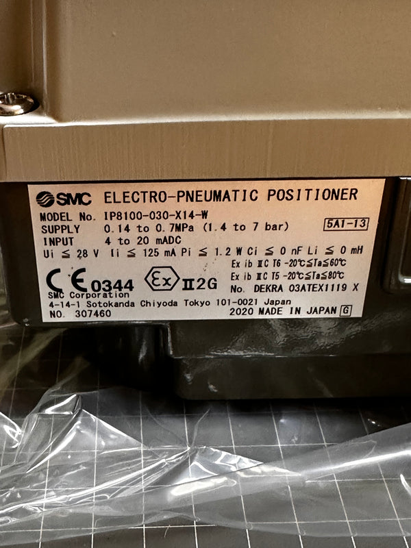 SMC IP8100-030-X14-W Electro Pneumatic Positioner