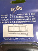 VEXEL VX617ARW LED Combination Lamp with Reflectors, Chrome Base