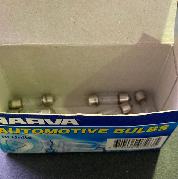 Narva 47263 12V 3W Festoon Globes pk of 9