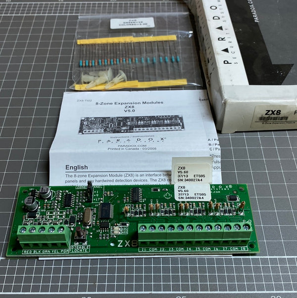 PARADOX ZX8 8-Zone Expansion Module | Mining & Industrial Surplus