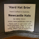 Newcastle Hats Hard Hat Brim with 30cm Neckflap and brimlock, Silver Grey