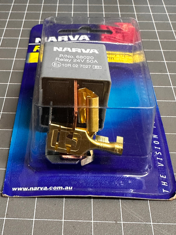 Narva 24V 50A Normally Open 4 Pin Relay 68020BL