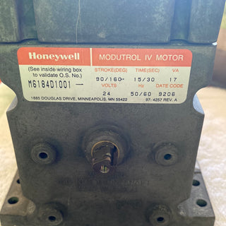 HONEYWELL M6184D1001 SERIES 61 MODUTROL IV MOTOR