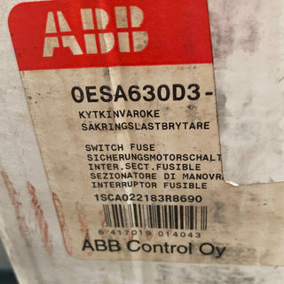 ABB Switch, Fuse OESA 630 D3PL