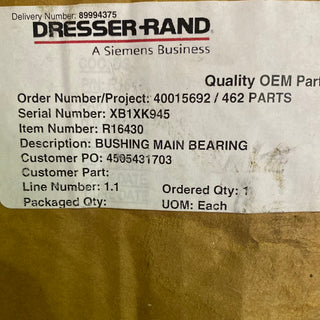 DRESSER-RAND R16430 Compressor Bushing