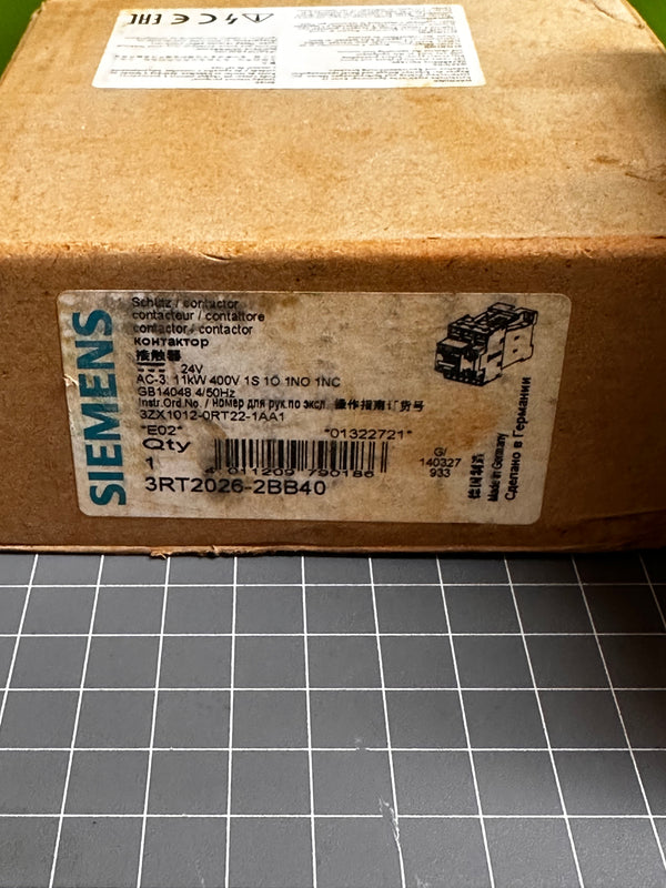 SIEMENS SIRIUS 3RT2026-2BB40 Power Contactor