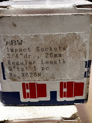 ABW Impact Socket 3/4”, 26mm