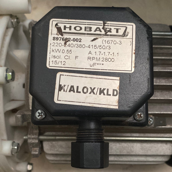 Hobart Commercial Washer Pump