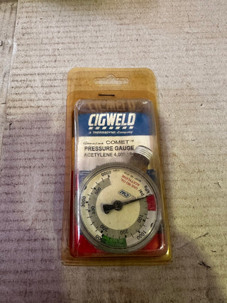 CIGWELD PN. 301627 Pressure Gauge, Acetylene 4000kPa