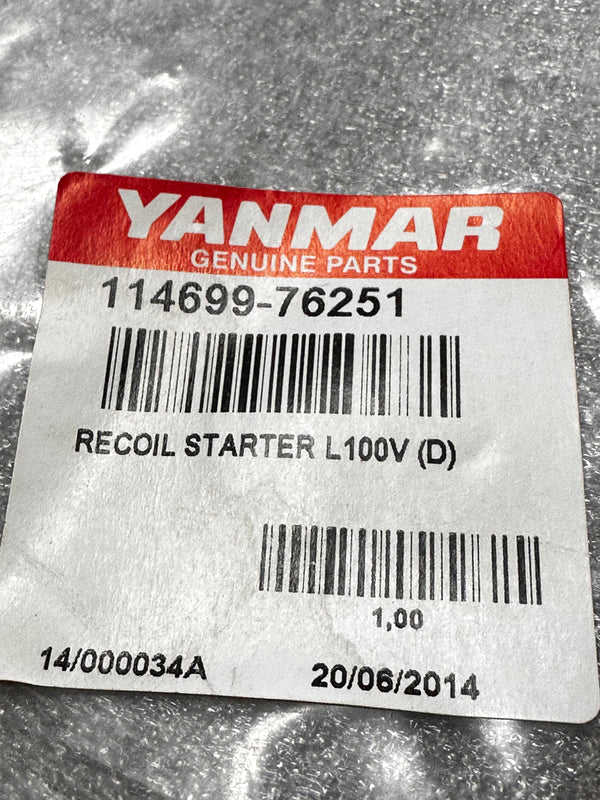 YANMAR 114699-76251 Replacement Recoil Starter Assembly for L100