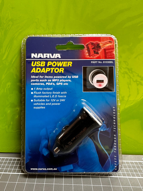 NARVA 81038BL USB Power Adaptor